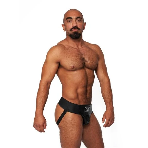 Mister B Leather Premium Jockstrap - Black - Bilde 2