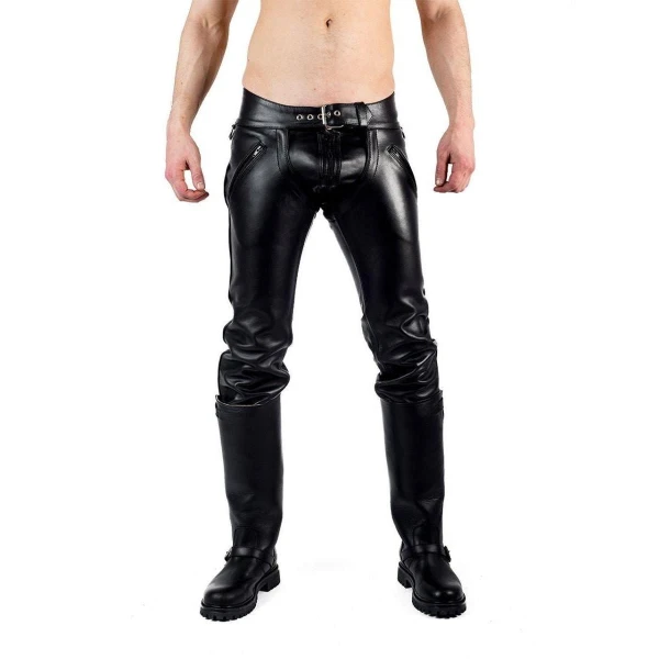 Mister B Leather Convertible Jeans