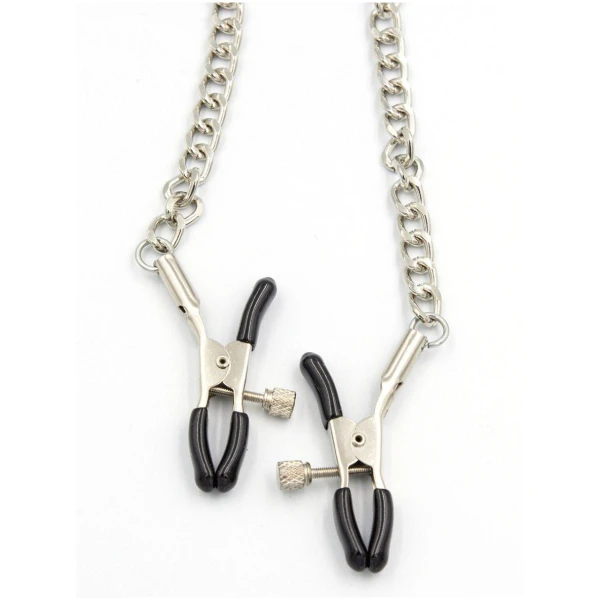 Mister B Pinch Alligator Clamps Adjustable with Chain - Bilde 2