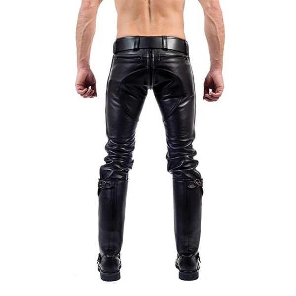 Mister B Leather FXXXer Jeans All Black - Bilde 3