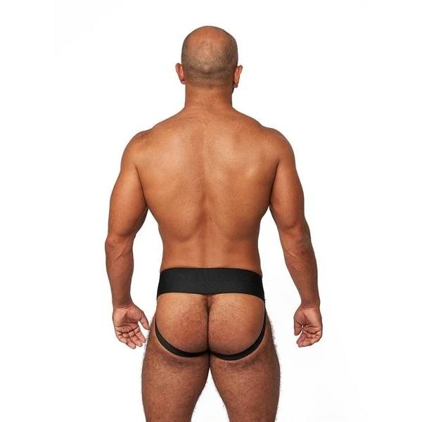 Mister B Leather Premium Jockstrap - Black - Bilde 3