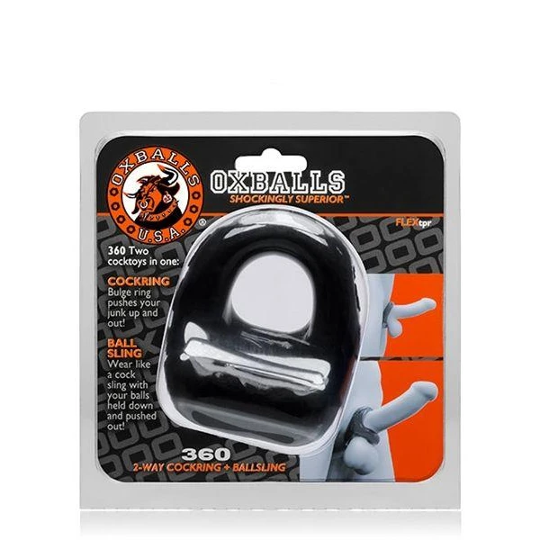 Oxballs 360 Cockring Ball Sling Black