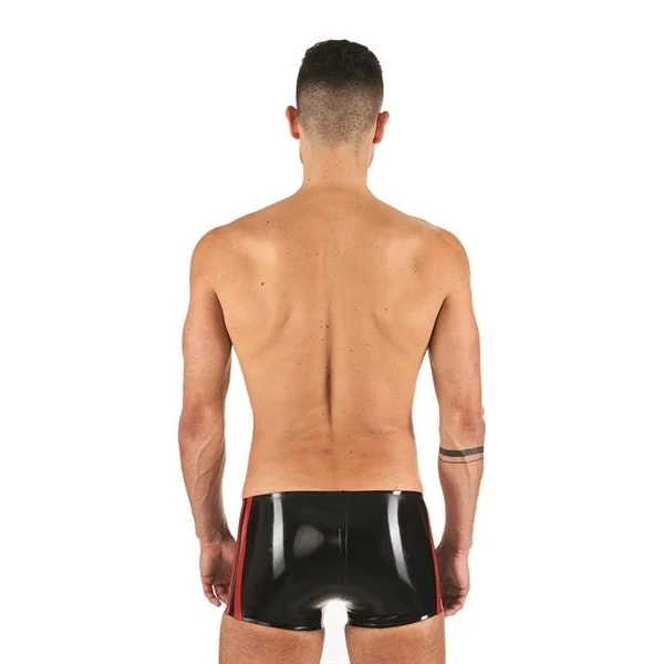 Mister B Rubber Trunks Black Red - Bilde 2