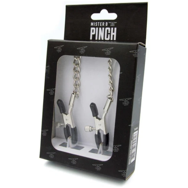 Mister B Pinch Alligator Clamps Adjustable with Chain - Bilde 3