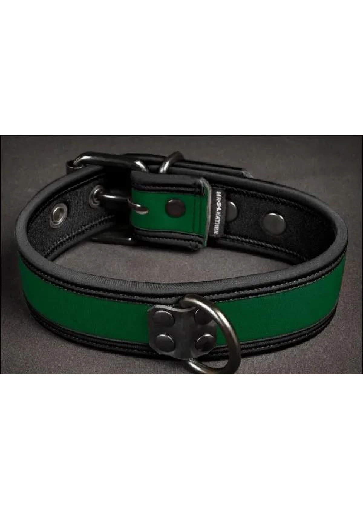 Neo Bold Color Puppy Collar - Jegergrønn, S-L