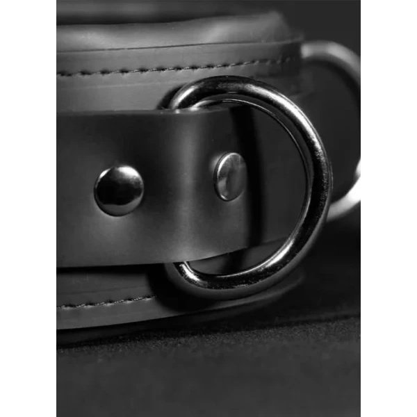 Neoprene Locking Bondage Collar - Sort - Bilde 4