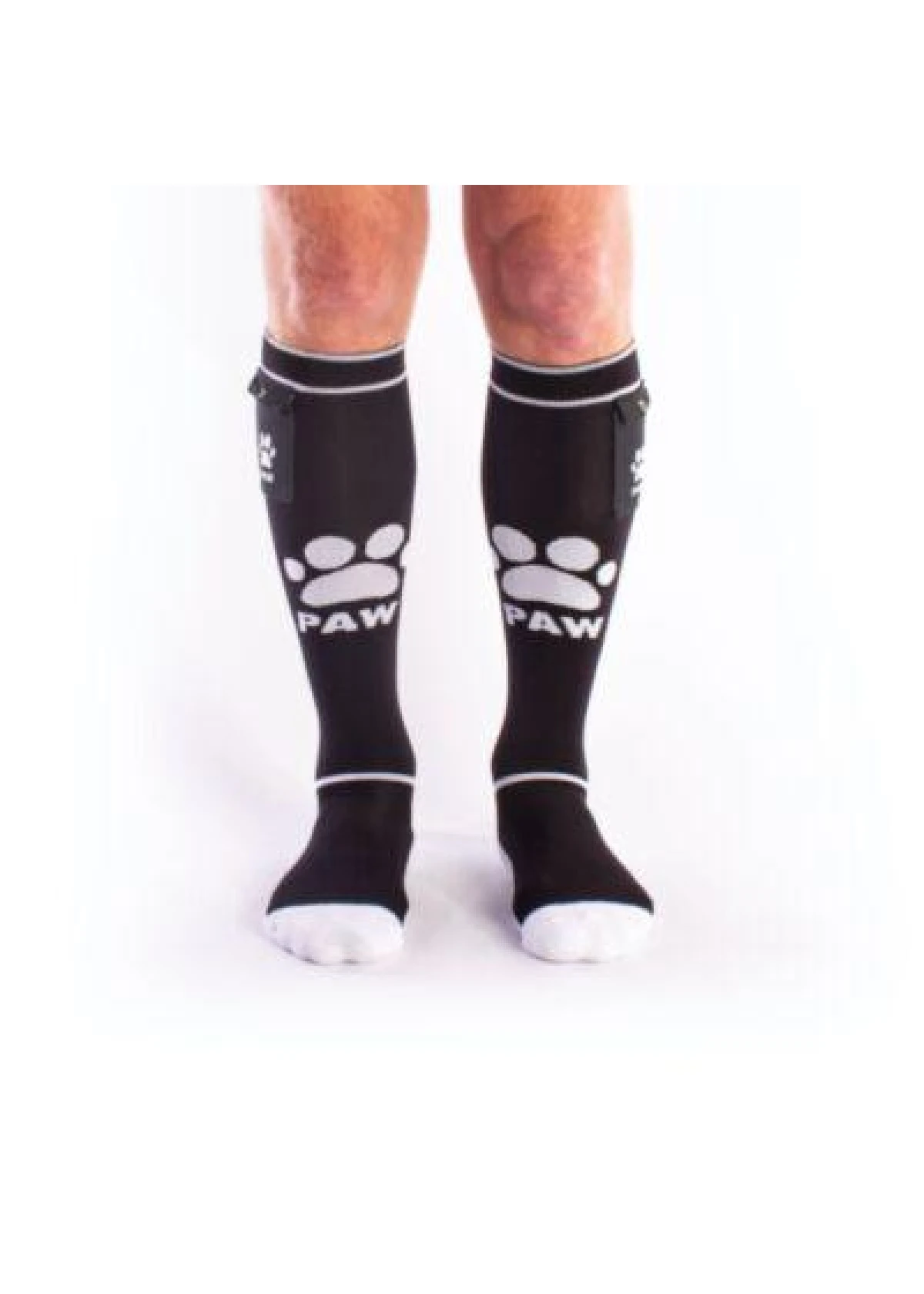BRUTUS PUPPY Party Socks w. Pockets Black / White