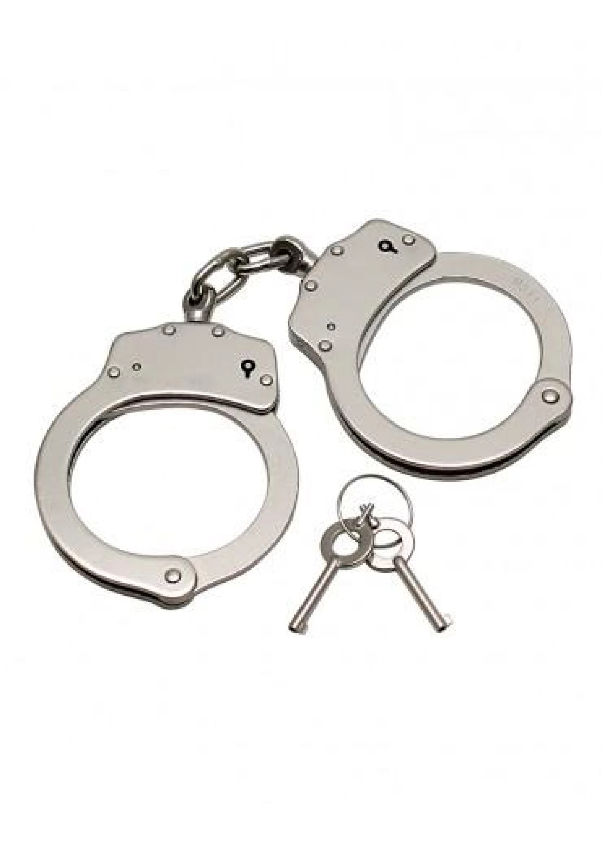 Metal Police Hand Cuffs (Extra Heavy) - Silver