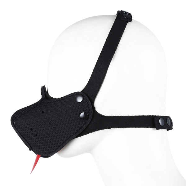 Neoprene Puppy Dog Black Mouth Mask - Bilde 2