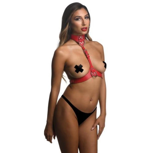 Siste sjanse: Underbust Chest Harness - Rød - Bilde 2