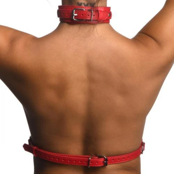 Siste sjanse: Underbust Chest Harness - Rød - Bilde 5