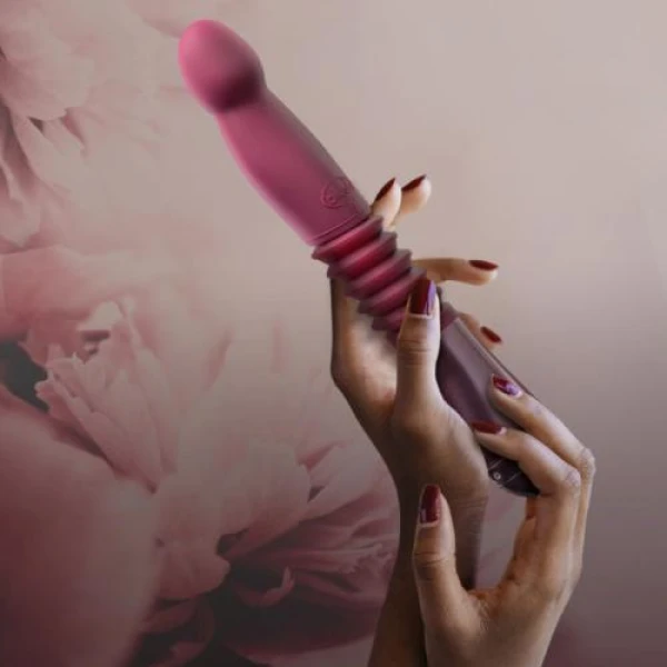 Temptasia - Trixie Thrusting Dildo - Wine Red - Bilde 6