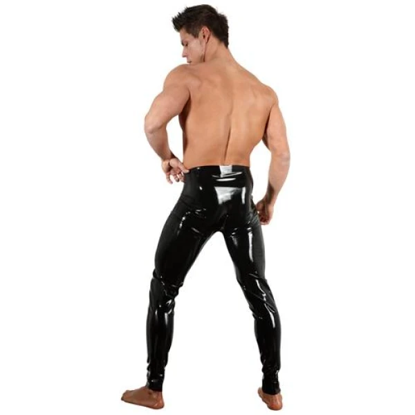 Latex Leggings With Zipper - Bilde 4