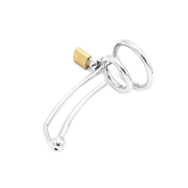 Penis Lock with Hollow Curved Penis Stick - Bilde 2