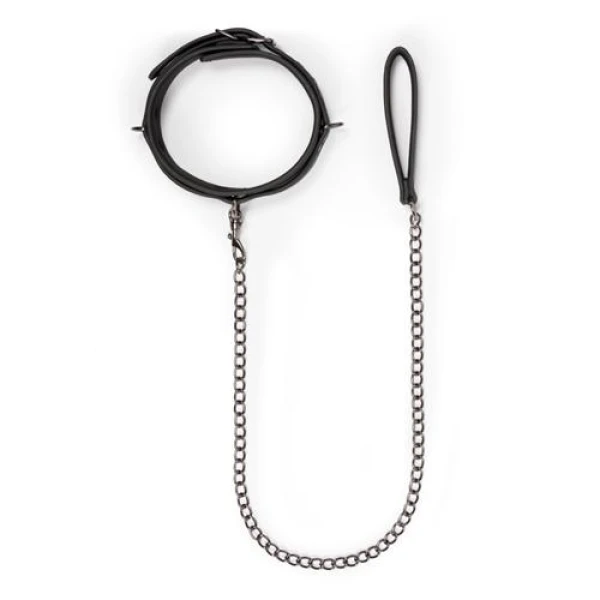 Fetish collar with leash - Bilde 2