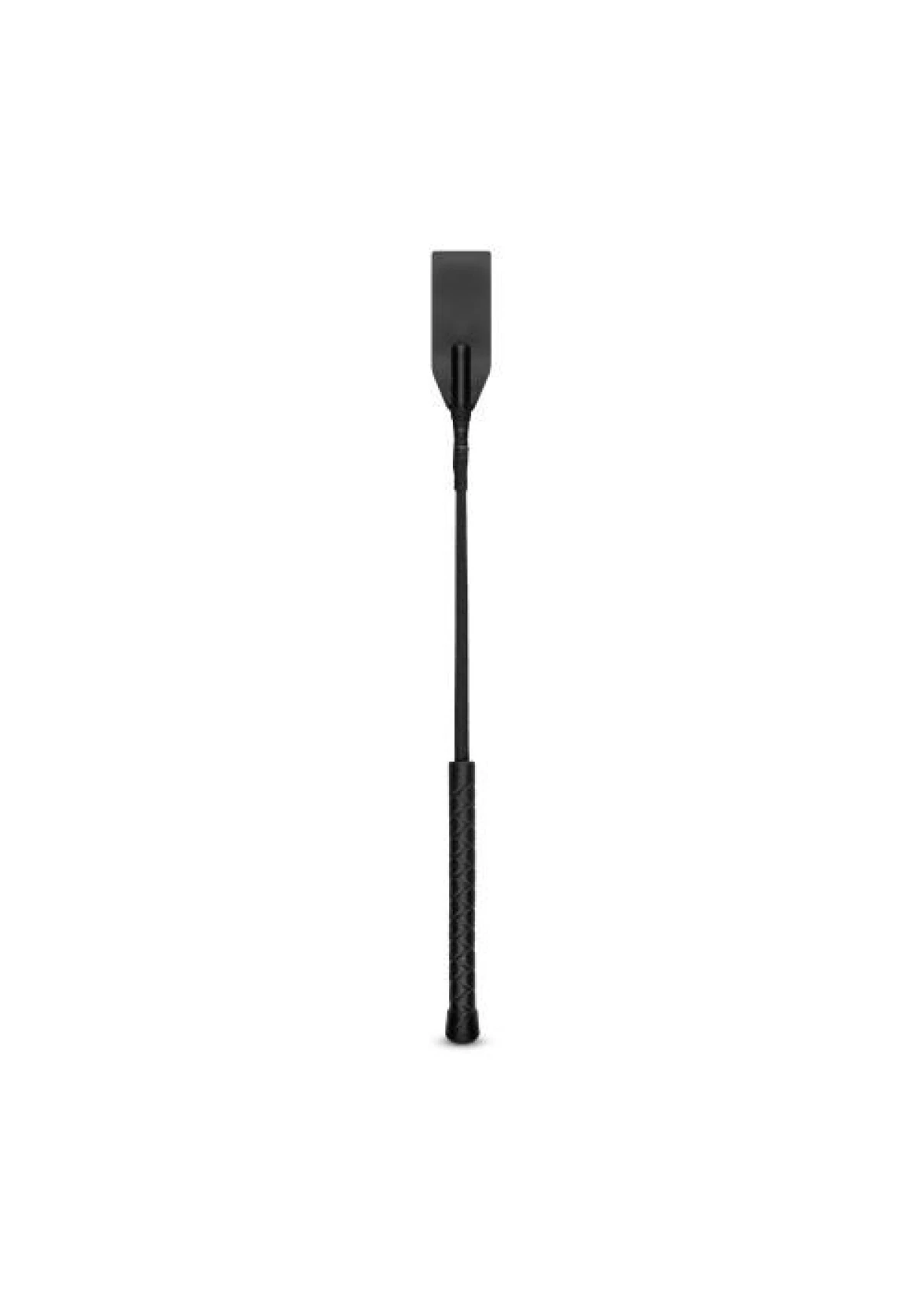 Faux Leather Crop Whip - Black