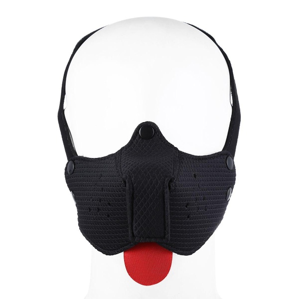 Neoprene Puppy Dog Black Mouth Mask - Bilde 3