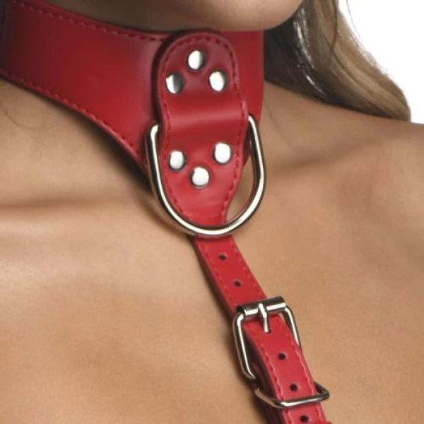 Siste sjanse: Underbust Chest Harness - Rød - Bilde 4