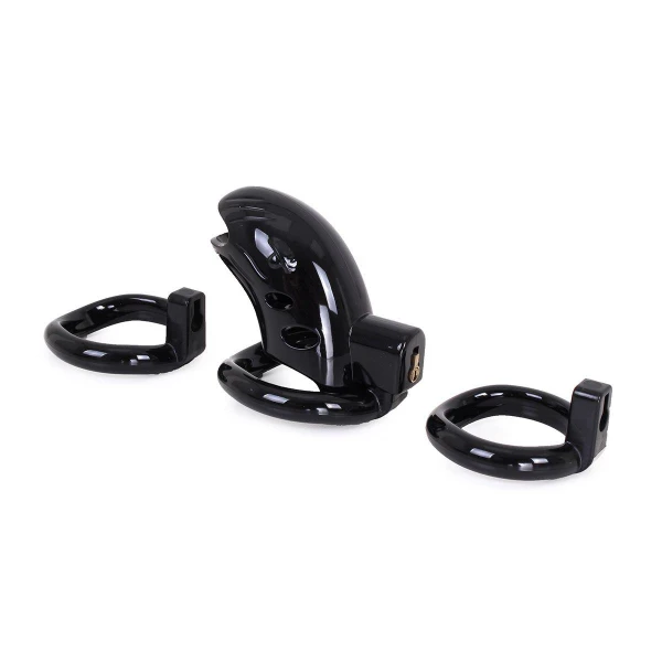 Plastic Chastity Cage Black - Bilde 2
