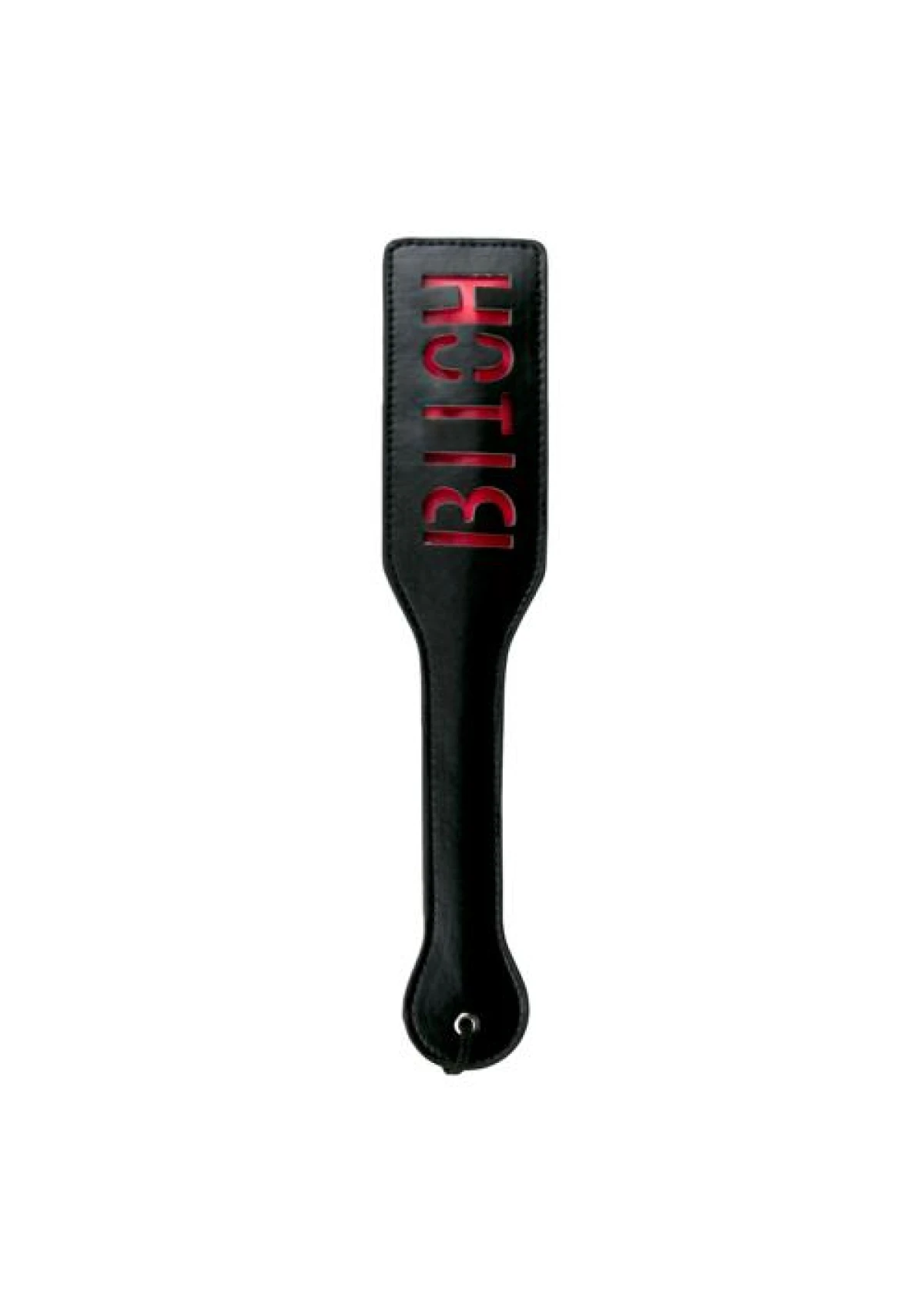 Black Leather Paddle - Bitch