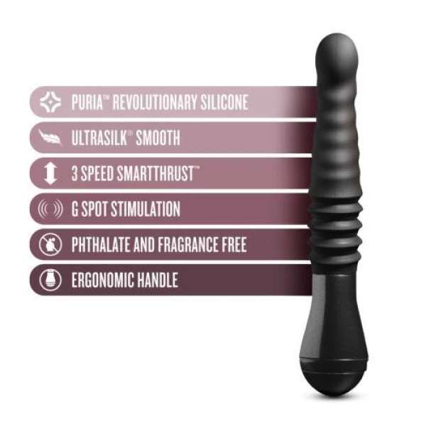 Temptasia - Lazarus Thrusting Dildo - Black - Bilde 3