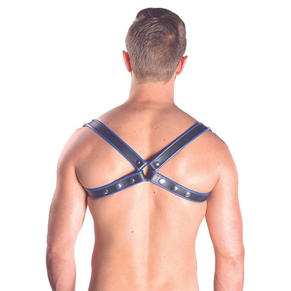 Mister B Leather Sling Harness Premium Blue - Bilde 2