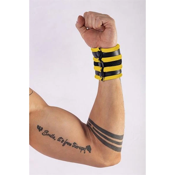 Mister B Neoprene Wrist Wallet Black Yellow - Bilde 2