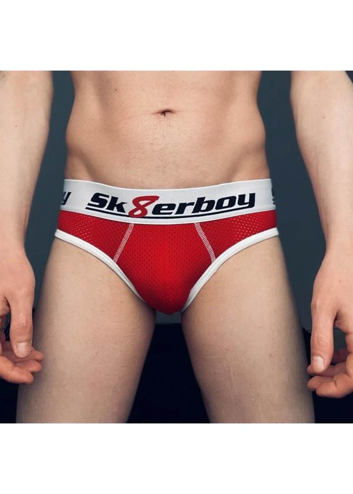 Sk8erboy Mesh Backless Brief - Red