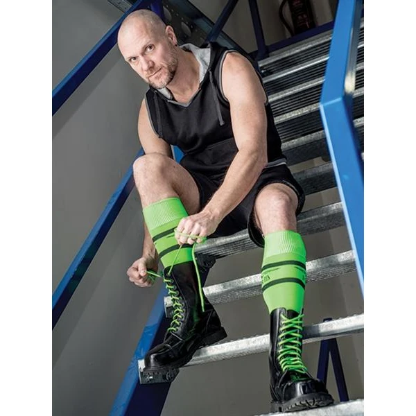 Mister B Shoe Laces Neon Green - Bilde 2