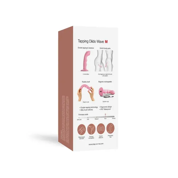 Strap-On-Me - Tapping Dildo Wave - Rose Corail - Bilde 6