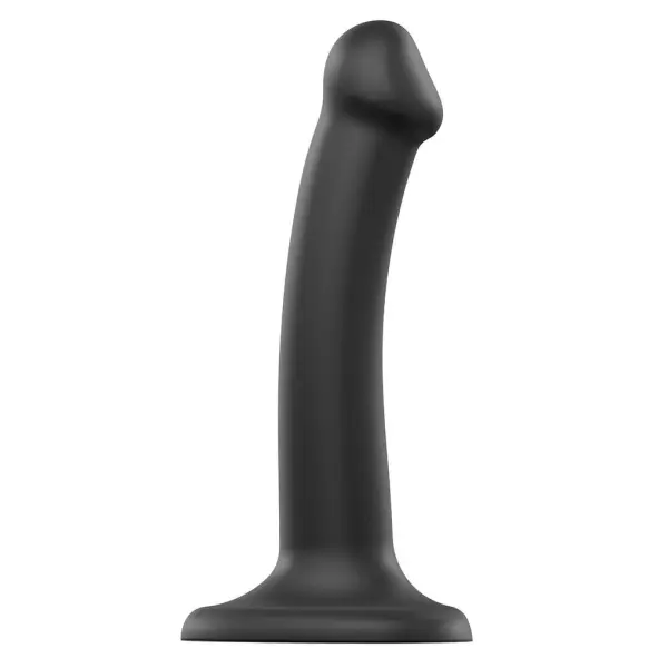 Strap-On-Me - Semi-Realistic Dual Density Bendable Dildo Size S - Black