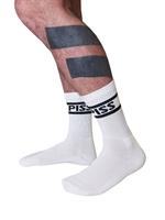 Mister B Crew Socks Piss White