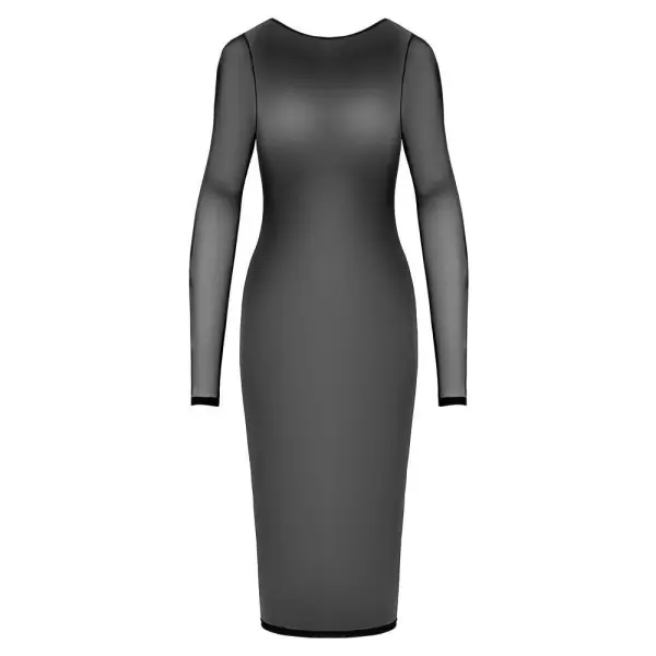 Mesh Zipper Bodycon Dress - Bilde 6