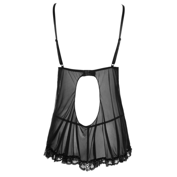 Ruffle Mesh Babydoll and String - Bilde 4