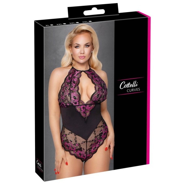 Curvy Keyhole Body with Pink Lace - Bilde 3