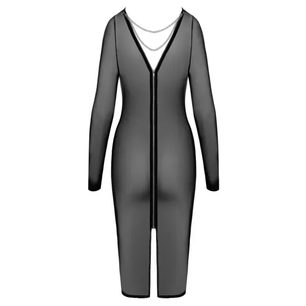 Mesh Zipper Bodycon Dress - Bilde 7