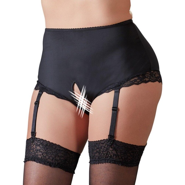 Crotchless Briefs with Suspender Straps