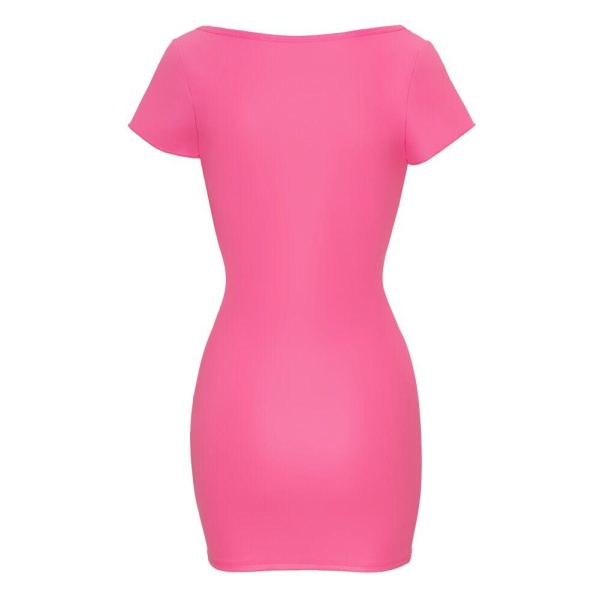 Pink Wetlook Dress - Bilde 6