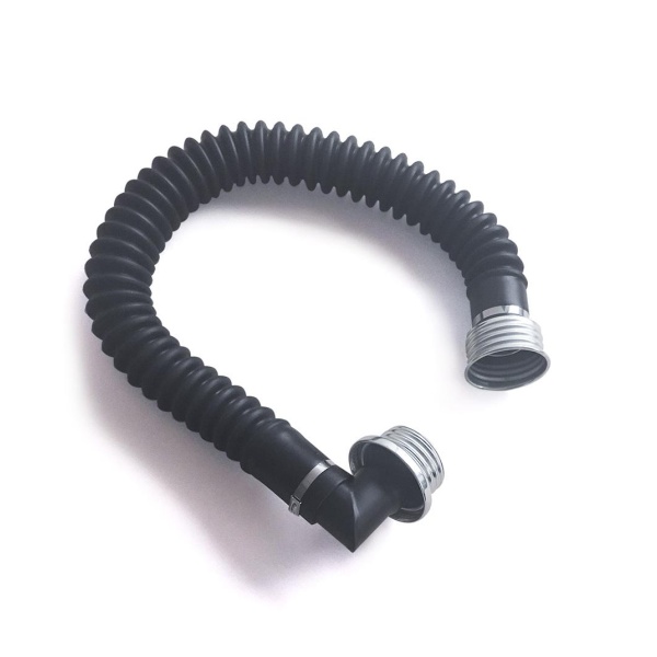 Gas Mask Hose Angled Male Connector