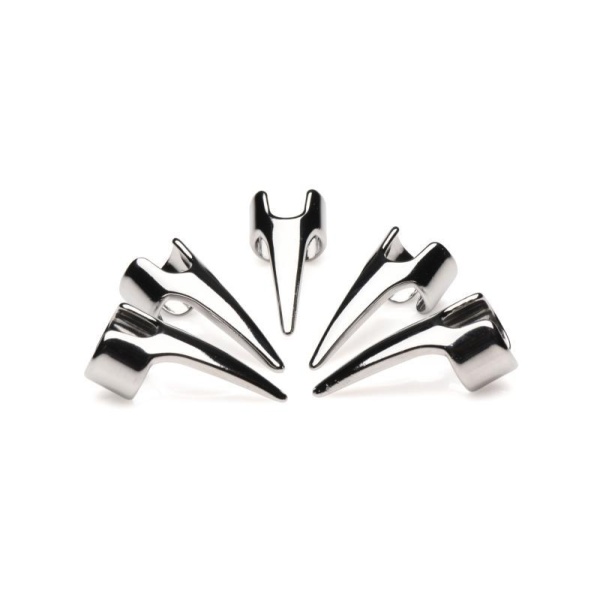 Five-Piece Sensation Claw Rings - Silver - Bilde 3