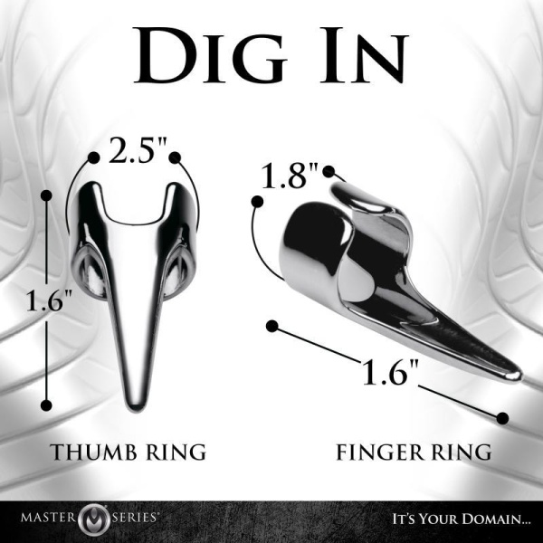 Five-Piece Sensation Claw Rings - Silver - Bilde 2