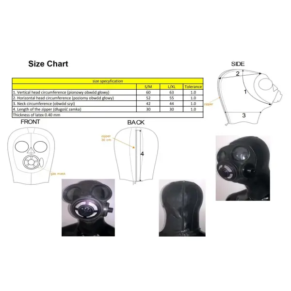 Mister B Russian Gasmask With Hood And Eyecaps - Bilde 2