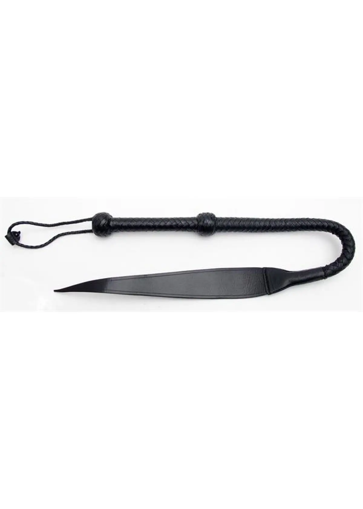 Mister B Leather Bullwhip with Hard Leather Tip 2 Ft