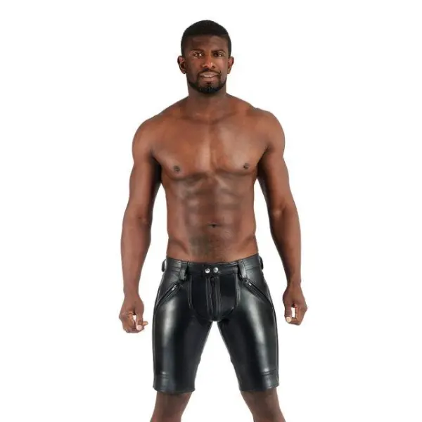 Mister B Leather FXXXer Shorts - Black