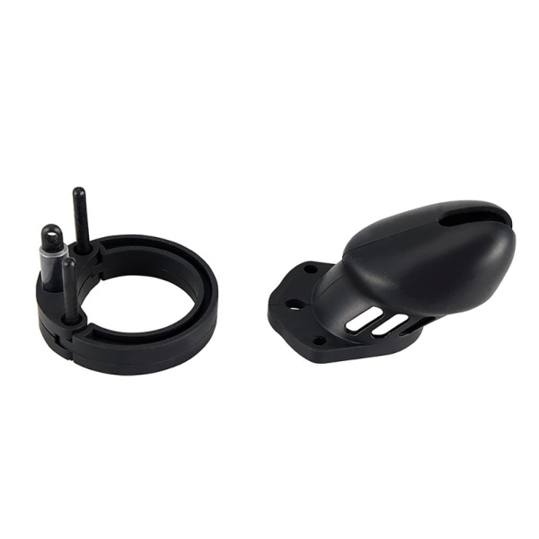BRUTUS DENIAL - Silicone Chastity Cage Set Black - Bilde 6
