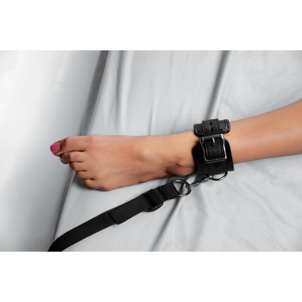 XR Brands - Bed Restraint Kit Bed Cuffs - Black - Bilde 4
