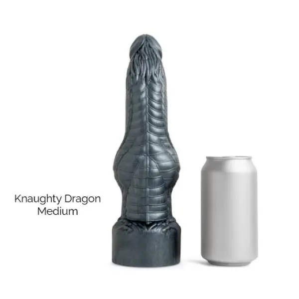 Hankey's Toys Knaughty Dragon - Metallgrå - Medium - Bilde 2