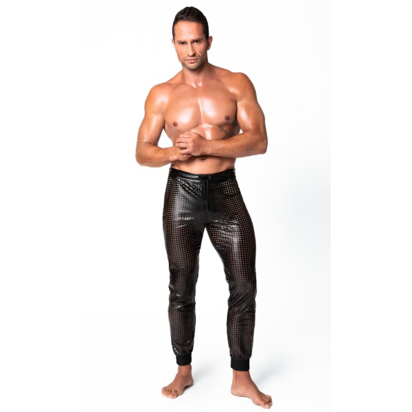 Mayhem powerwetlook lasercut treggings