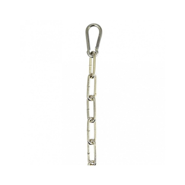 Chain. welded. with 2 carabine hooks 100 cm. - Bilde 2
