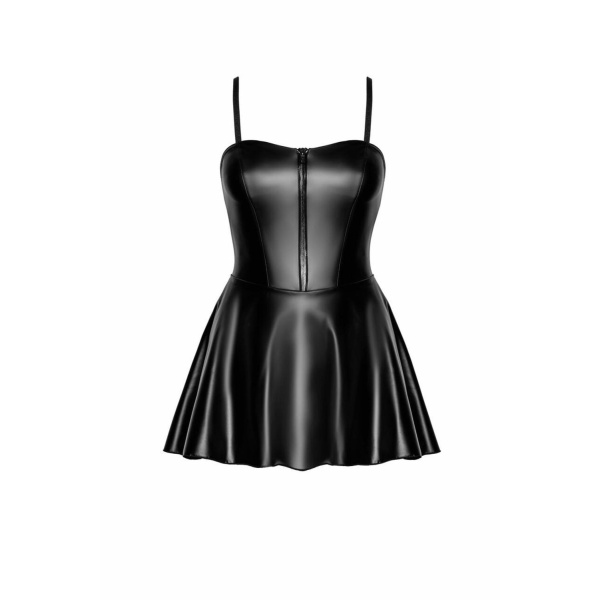 Dreamer wetlook corset mini dress with front zipper - Bilde 4